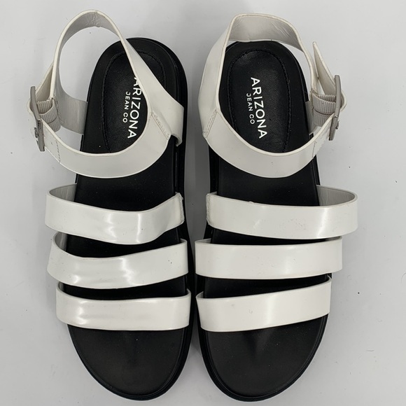 Arizona Jean Co. White Sandals Size 10 - Picture 3 of 6